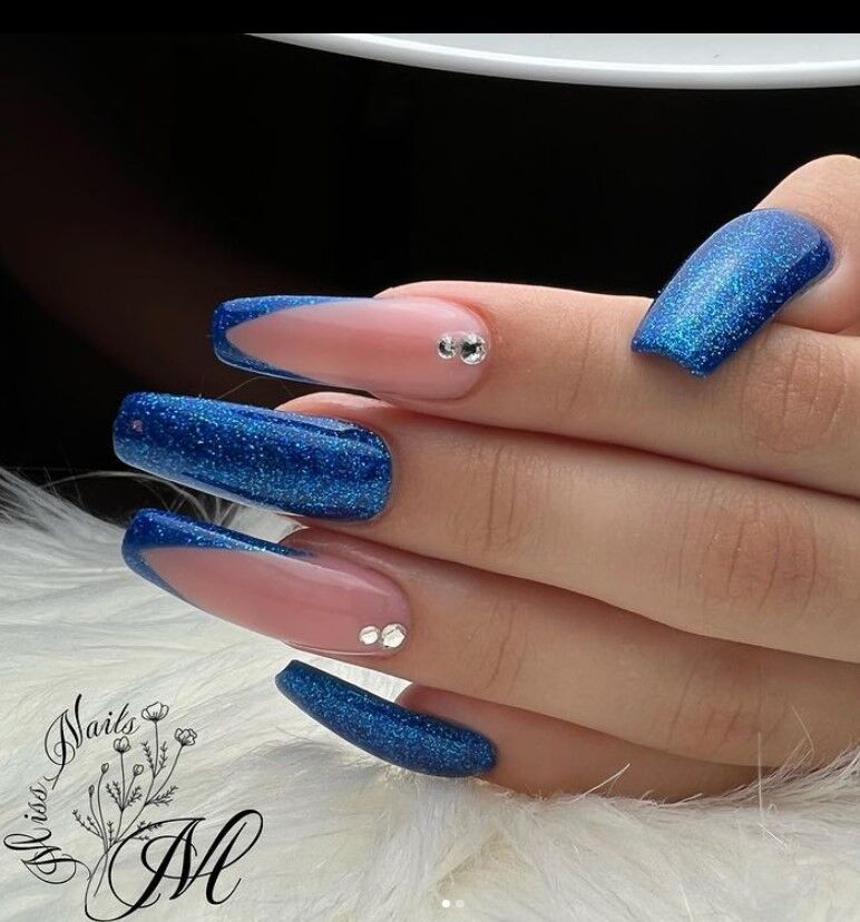 Electric Blue Nail Design Ideas in 2022 - She So Healthy