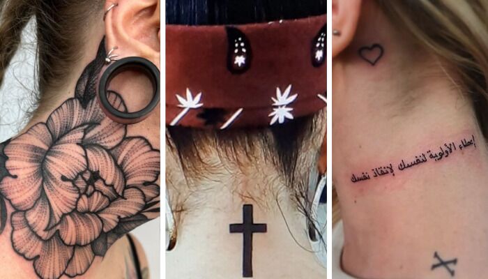 Neck Tattoos for Women - All you need to know - She So Healthy